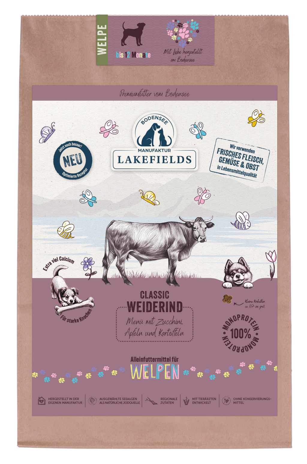 Lakefields Classic Weiderind Menü für Welpen