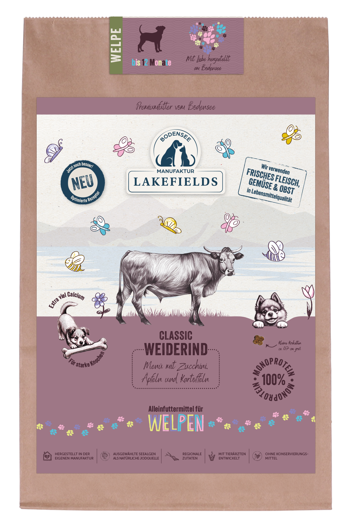 Lakefields Classic Weiderind Menü für Welpen