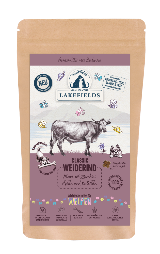 Lakefields Classic Weiderind Menü für Welpen
