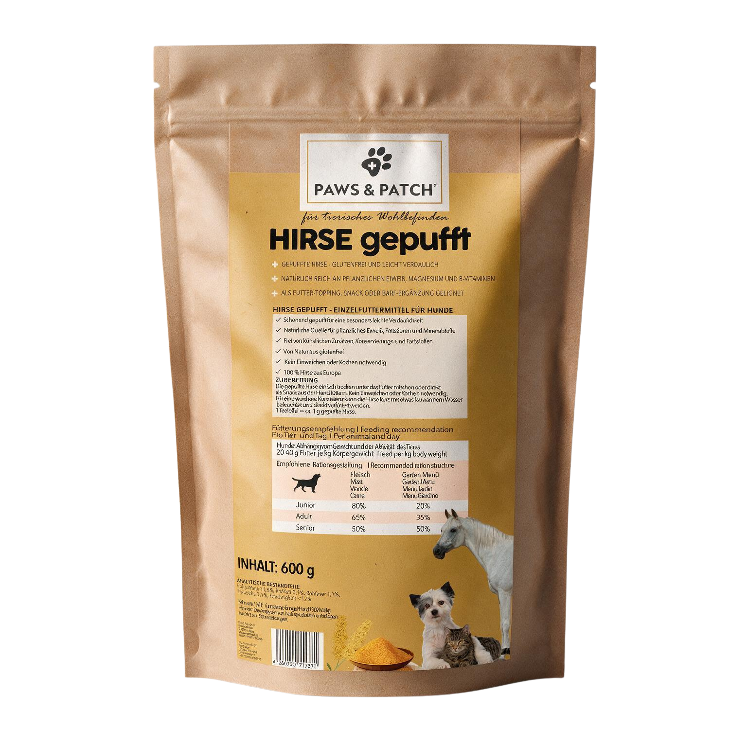 Hirse gepufft 600g