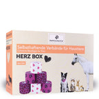 Selbsthaftende Verbände HERZ BOX 6er-Set für alle Heimtiere
