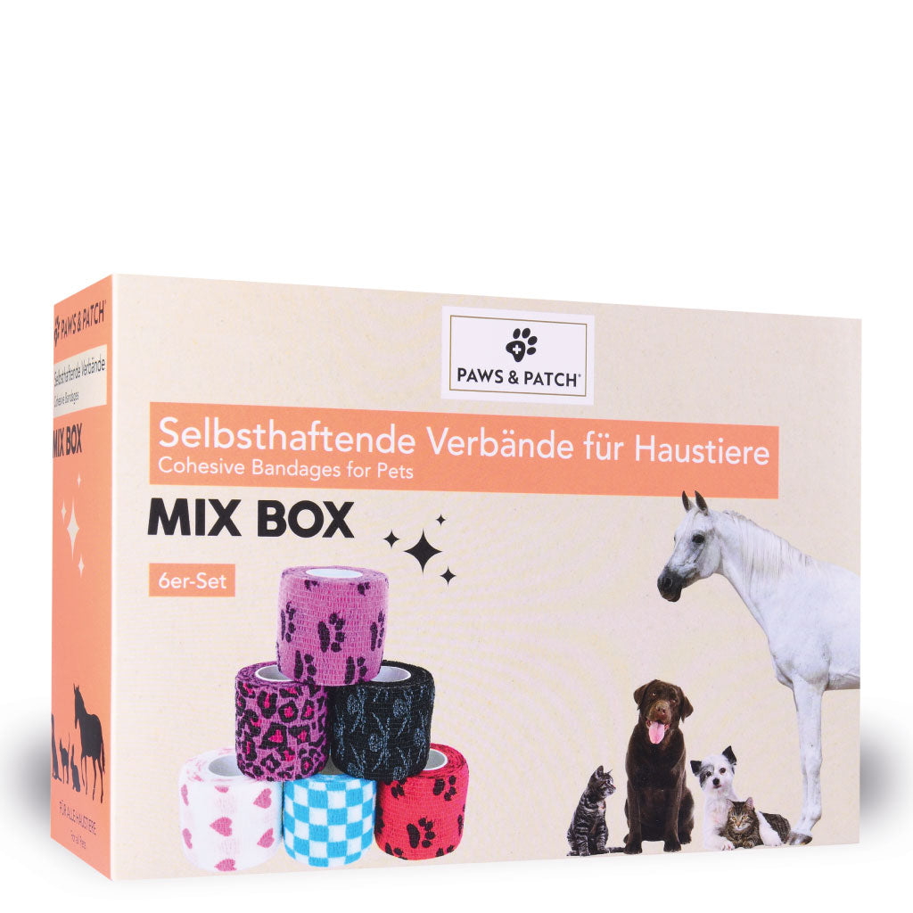 Selbsthaftende Verbände MIX BOX 6er-Set für alle Heimtiere